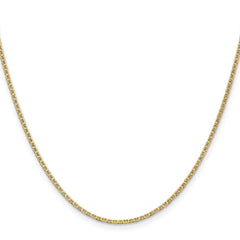 14K 20 inch 1.5mm Lightweight Flat Anchor Link with Lobster Clasp Pendant Chain