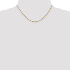 14K 16 inch 1.5mm Lightweight Flat Anchor Link with Lobster Clasp Pendant Chain