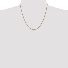 14K 20 inch 1.25mm Diamond-cut Spiga with Lobster Clasp Chain
