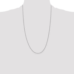 14K White Gold 26 inch .85mm Spiga with Lobster Clasp Chain
