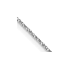 14K White Gold 30 inch .85mm Spiga with Lobster Clasp Chain