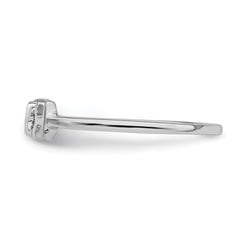 Sterling Silver Rhodium-plated Polished BEACH Ring - 3