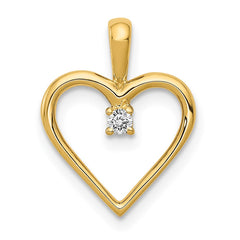 14k Heart Pendant Mounting - 8