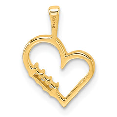 14k Heart Pendant Mounting - 5