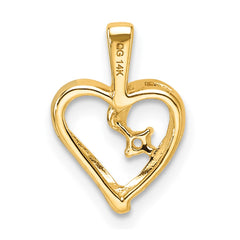14k Heart Pendant Mounting - 9