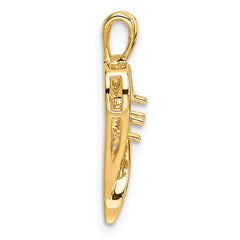 14k Heart Pendant Mounting - 7