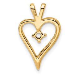 14k Heart Pendant Mounting - 7