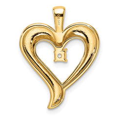 14k Heart Pendant Mounting - 4