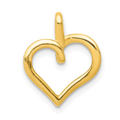 14k Diamond Heart Pendant - 3