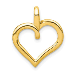 14k 1/10ct. Diamond Heart Pendant - 2