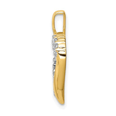 14k 1/6ct. Diamond Heart Pendant