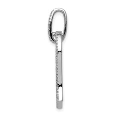 14k White Gold 1/6ct. Diamond Heart Pendant - 2