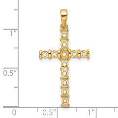 14k Latin Cross Pendant Mounting - 2