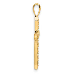 14k Heart Cross Pendant Mounting
