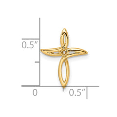 14k Diamond Cross Pendant Mounting - 3