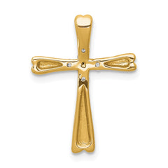 14k Diamond Cross Slide Pendant - 3