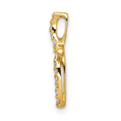 14k AA Diamond Cross Pendant - 8