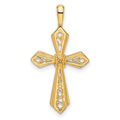 14k Passion Cross Pendant Mounting - 2