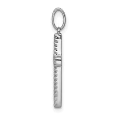 14k White Gold 1/6ct. Diamond Cross Pendant - 4