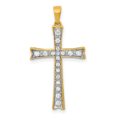 14k 1/5ct. Diamond Cross Pendant
