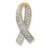 14k Diamond Awareness Pendant