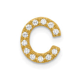 14K Diamond Letter C Initial Charm