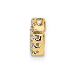 14K Diamond Letter G Initial Charm