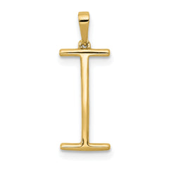 14K Diamond Letter I Initial Pendant