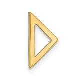 14k Polished Triangle Chain Slide