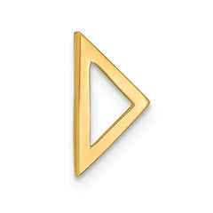 14k Polished Triangle Chain Slide