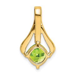 14k Peridot and Diamond Pendant - 3