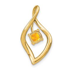 14k Citrine and Diamond Pendant - 8