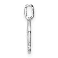 14K White Gold Diamond Letter Q Initial Pendant - 3