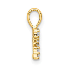 14K Diamond Number 2 Pendant