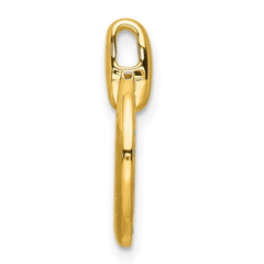 14k Polished 1/4 carat Diamond Circle Chain Slide - 3