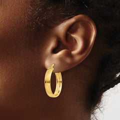 14k 4.75mm Large Hoop Earrings