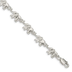 Sterling Silver Elephants Bracelet - 3