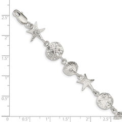 Sterling Silver Seashells Bracelet - 4