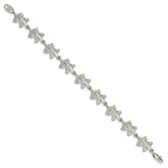 Sterling Silver Frogs Bracelet