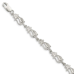 Sterling Silver Cats Bracelet - 2