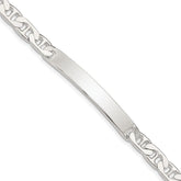 Sterling Silver Anchor ID Bracelet - 2