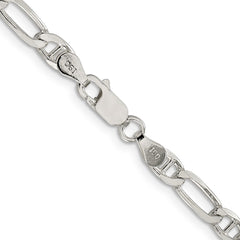 Sterling Silver 4.5mm Figaro Anchor Chain - 4