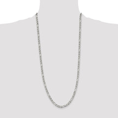 Sterling Silver 4.5mm Figaro Anchor Chain - 4