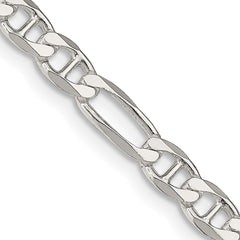 Sterling Silver 4.5mm Figaro Anchor Chain - 3