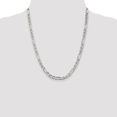 Sterling Silver 5.5mm Figaro Anchor Chain - 2