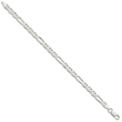Sterling Silver 5.5mm Figaro Anchor Chain - 7
