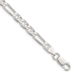 Sterling Silver 5.5mm Figaro Anchor Chain - 7