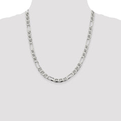 Sterling Silver 7.5mm Figaro Anchor Chain - 2