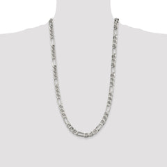 Sterling Silver 8.25mm Figaro Anchor Chain - 2