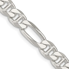 Sterling Silver 8.25mm Figaro Anchor Chain - 7